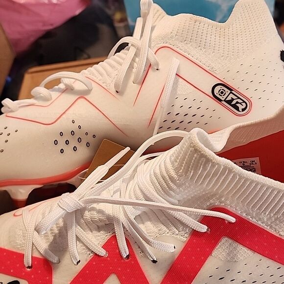 Puma Future Match FG AG White and Pink Soccer Cleats NWT SIZE 9 - Picture 4 of 7